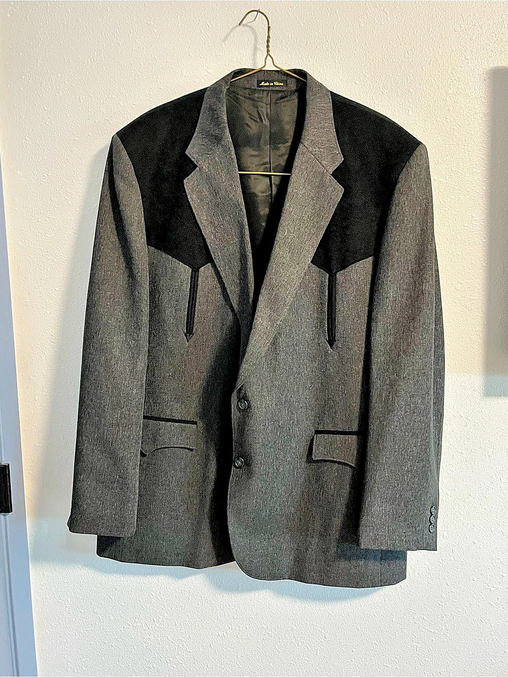 Circle S Men's Gray & Black Sport Coat Size 50L